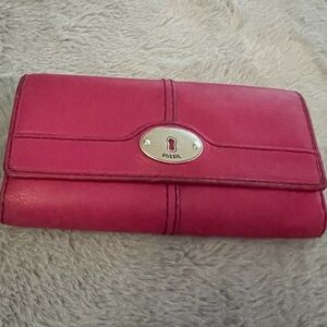 FOSSIL - Fuchsia/Magenta Leather Wallet